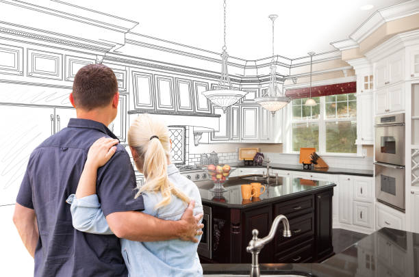 Custom kitchen cabinets installed in a Dalbo home